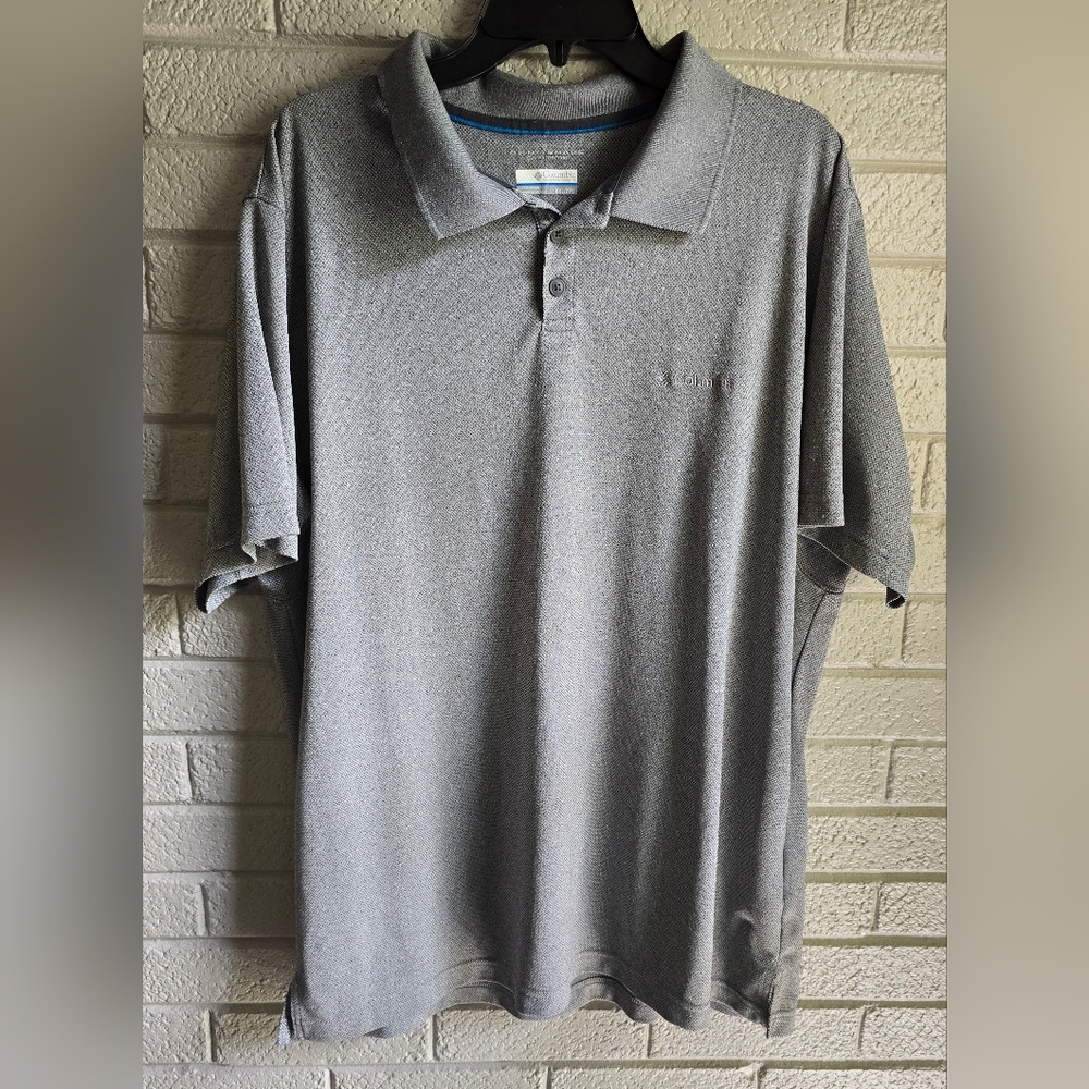 COLUMBIA OMNI SHADE MENS POLO XXL GREY